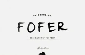 Picture of the Fofer font for wordpress.