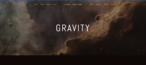 Screenshot of the Gravity Squarespace template.