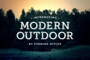 Picture of Modern Outdoor font for WordPress.