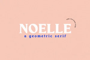 Picture of Noelle font for wordpress.