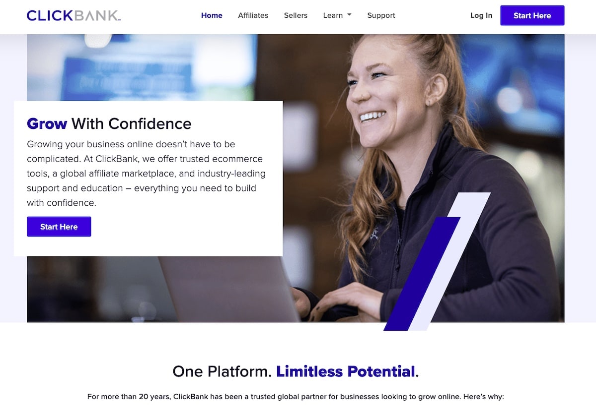 Clickbank landing page
