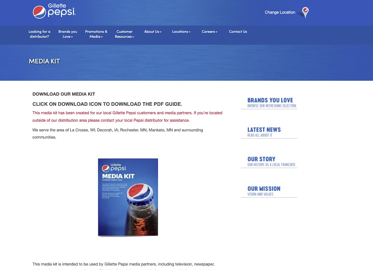 Pepsi brand guidelines