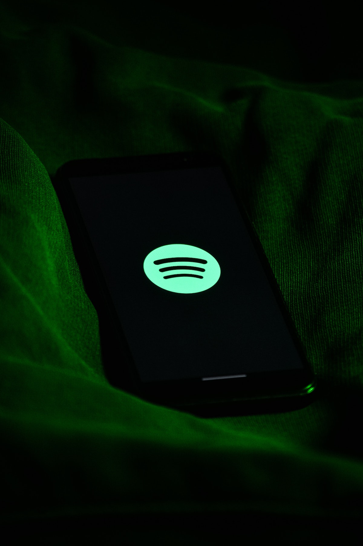 Spotify logo neon