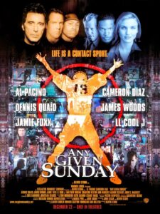 Movie poster for the film Any Given Sunday.