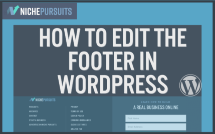how to edit the footer in wordpress.