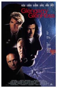 Movie poster for Glengarry Glen Ross.