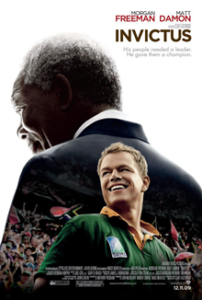 Movie poster cover for the movie invictus.