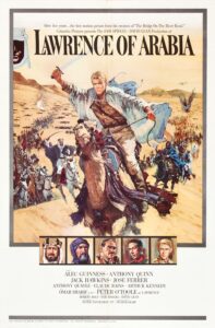 Movie poster for Lawrence of Arabia.