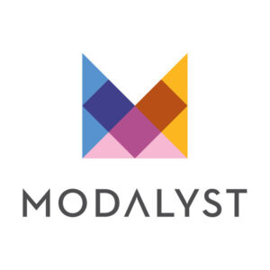 Logo for the Modalyst print-on-demand and dropshipping app.
