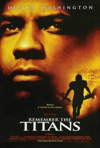 Movie poster for remember the titans.
