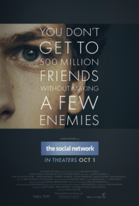 Movie cover for The Social Network.