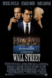 Movie poster for the film Wall Street.