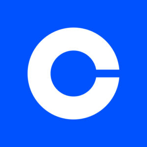 Picture of the Coinbase logo.
