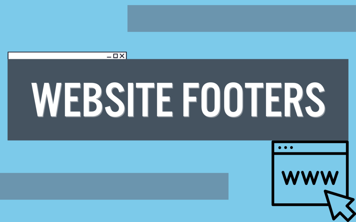 website footers.