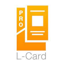 Picture of the L-card business card logo.