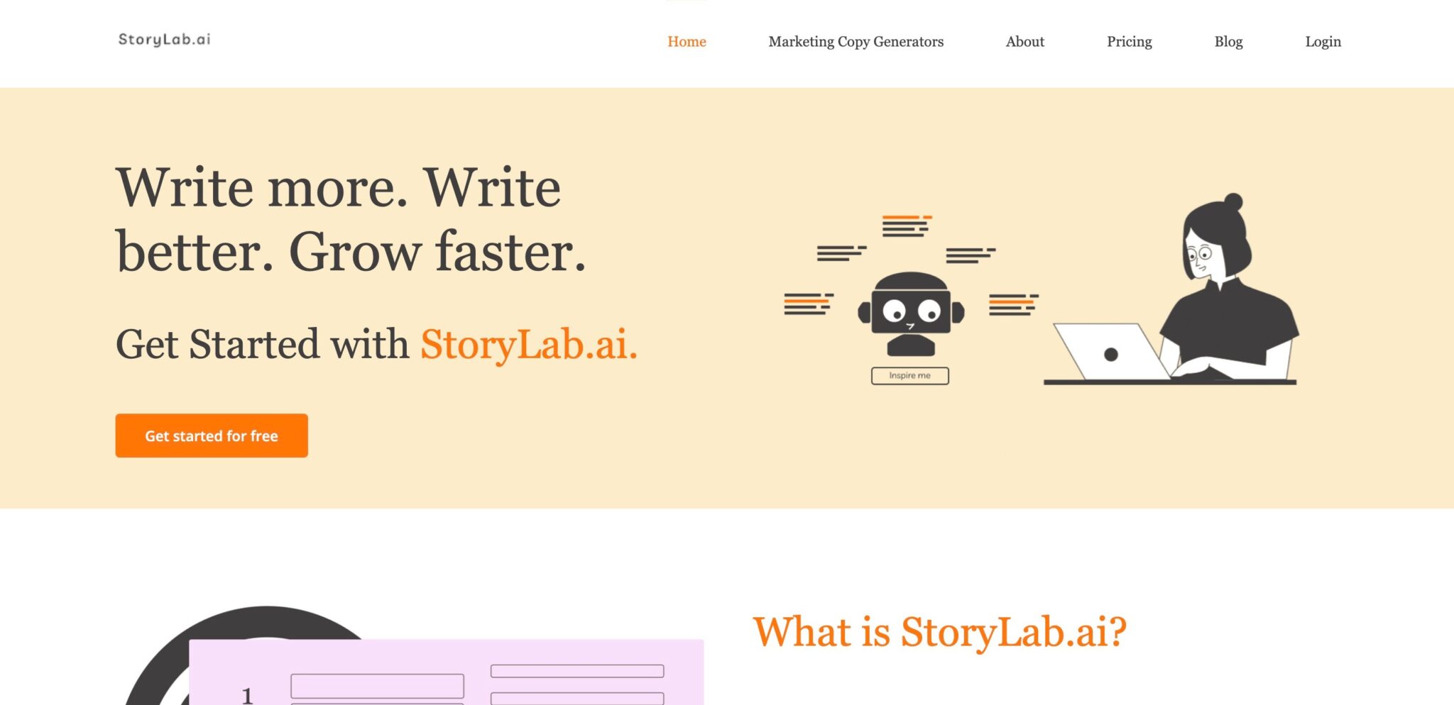 Storylab Screenshot