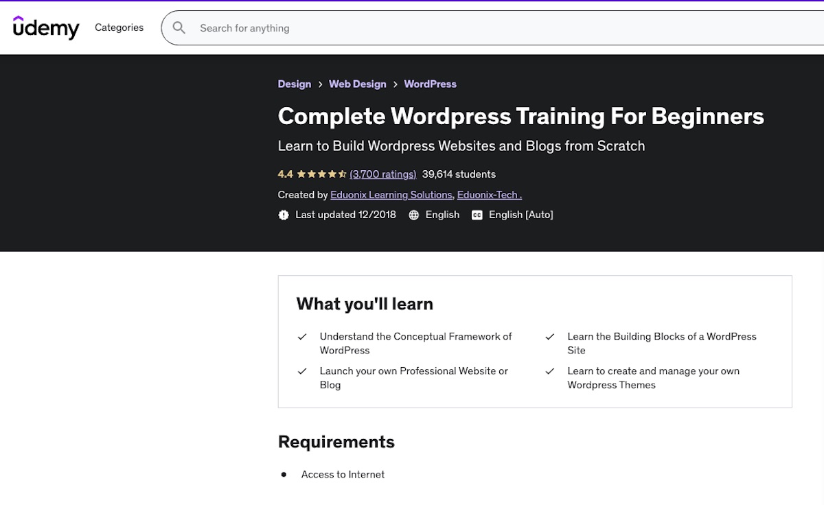 WordPress for beginners