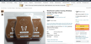 Screenshot of the Amazon eCommerce buttons