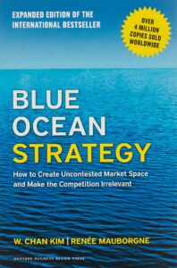 Picture of the blue ocean strategy book.