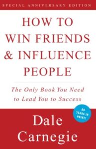 Picture of the book how to win friends and influence people.