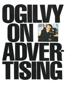 Picture of the Ogilvy on advertising book.