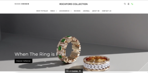 Screenshot of the Rockford Collection homepage.