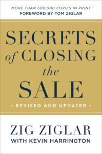 Picture of the book cover of secrets of closing the sale.