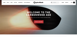 Screenshot of the Taylor Made homepage.