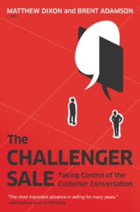 Picture of the cover of the challenger sale book.