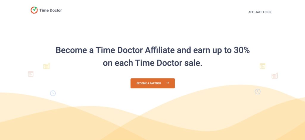 Screenshot of Affiliate Program Time Tracking Software Time Doctor