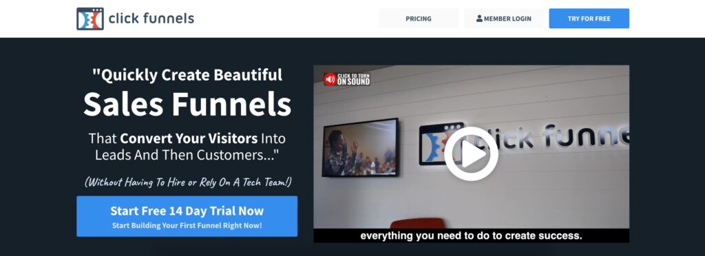 Screenshot of ClickFunnels™ Marketing Funnels Made Easy 3