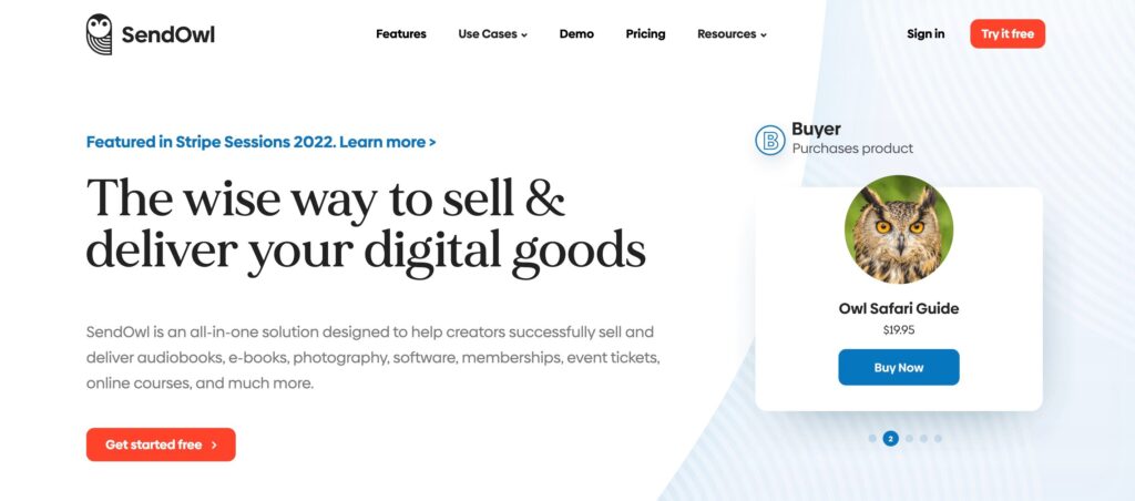 Screenshot of Digital Products Subscriptions Memberships More Sendowl