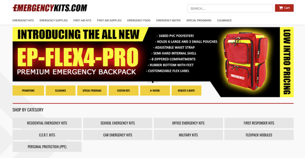 21 Great Survival Affiliate Programs That Pay Out Big Commissions Emergencykits Landing Page