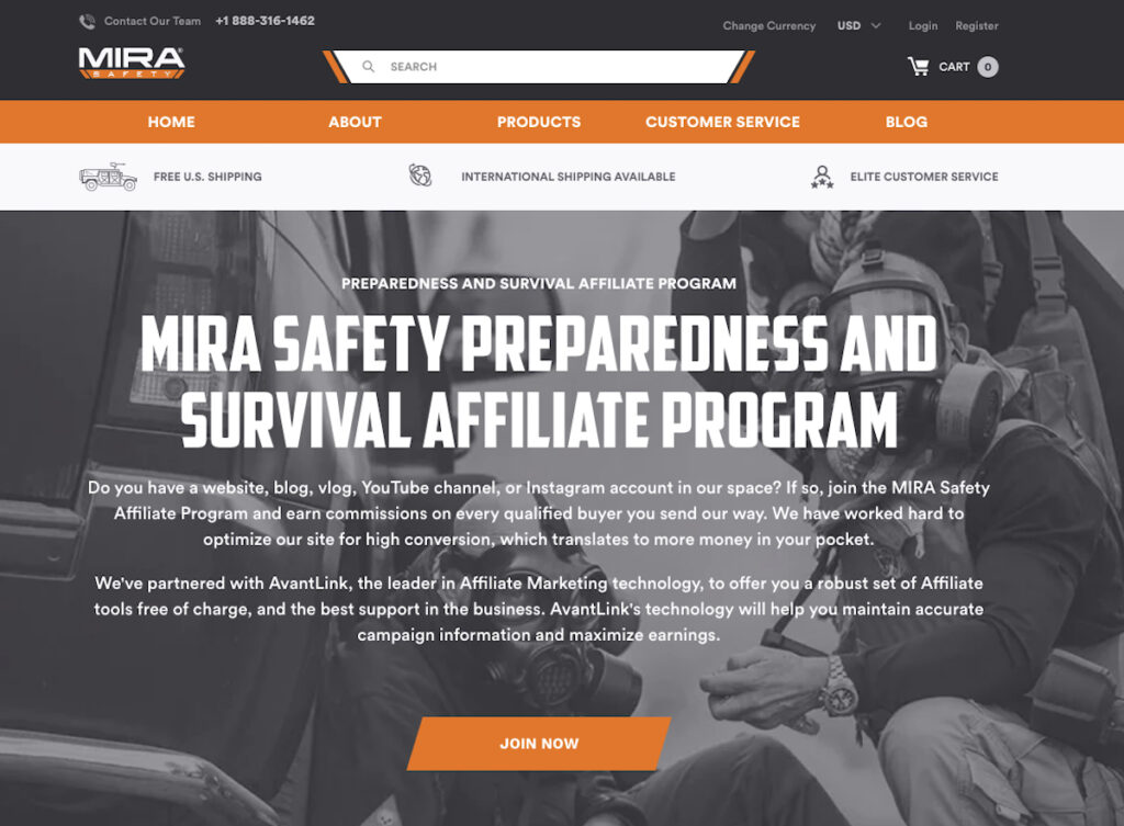 MIRA safety affiliate page