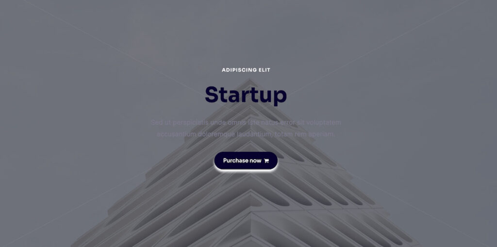 Startup template before editing