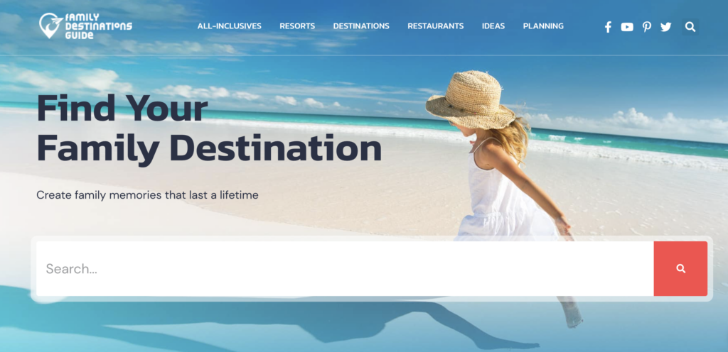How Family Destinations Guide Grew to 3M+ Monthly Visitors in 3 Years 1 Family Destination Guide Homepage 1