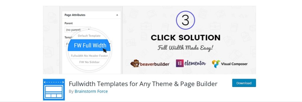 Fullwidth Templates for Any Theme & Page Builder
