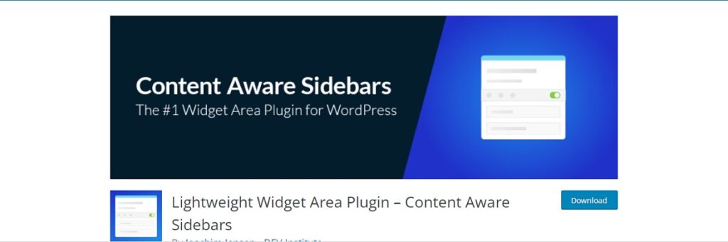 Lightweight Widget Area Plugin – Content Aware Sidebars