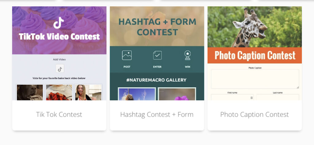 ShortStack Hashtag contests