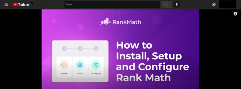 rank math setup video