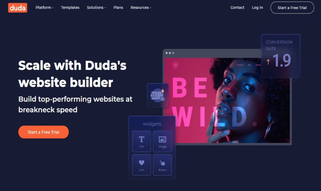 Duda Website builder - design tools