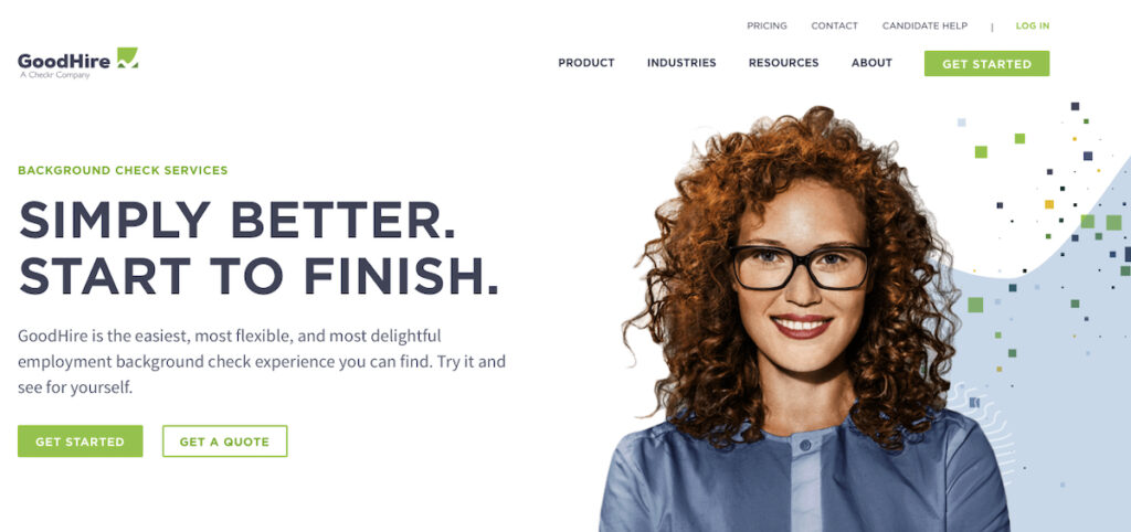 GoodHire Landing page