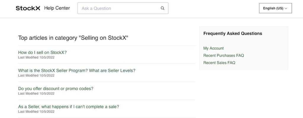 StockX FAQ