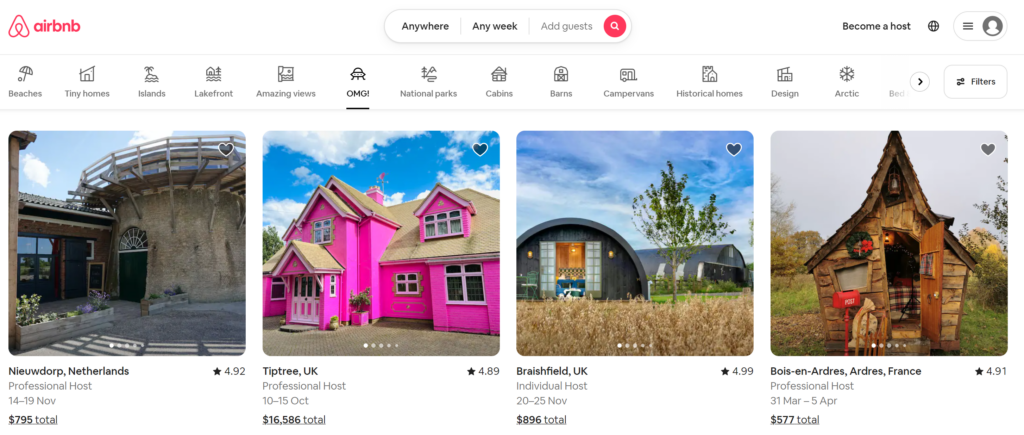 is agoda legit - airbnb homepage screenshot