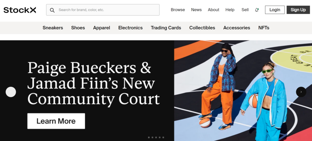 is kickscrew legit - stockx homepage screenshot
