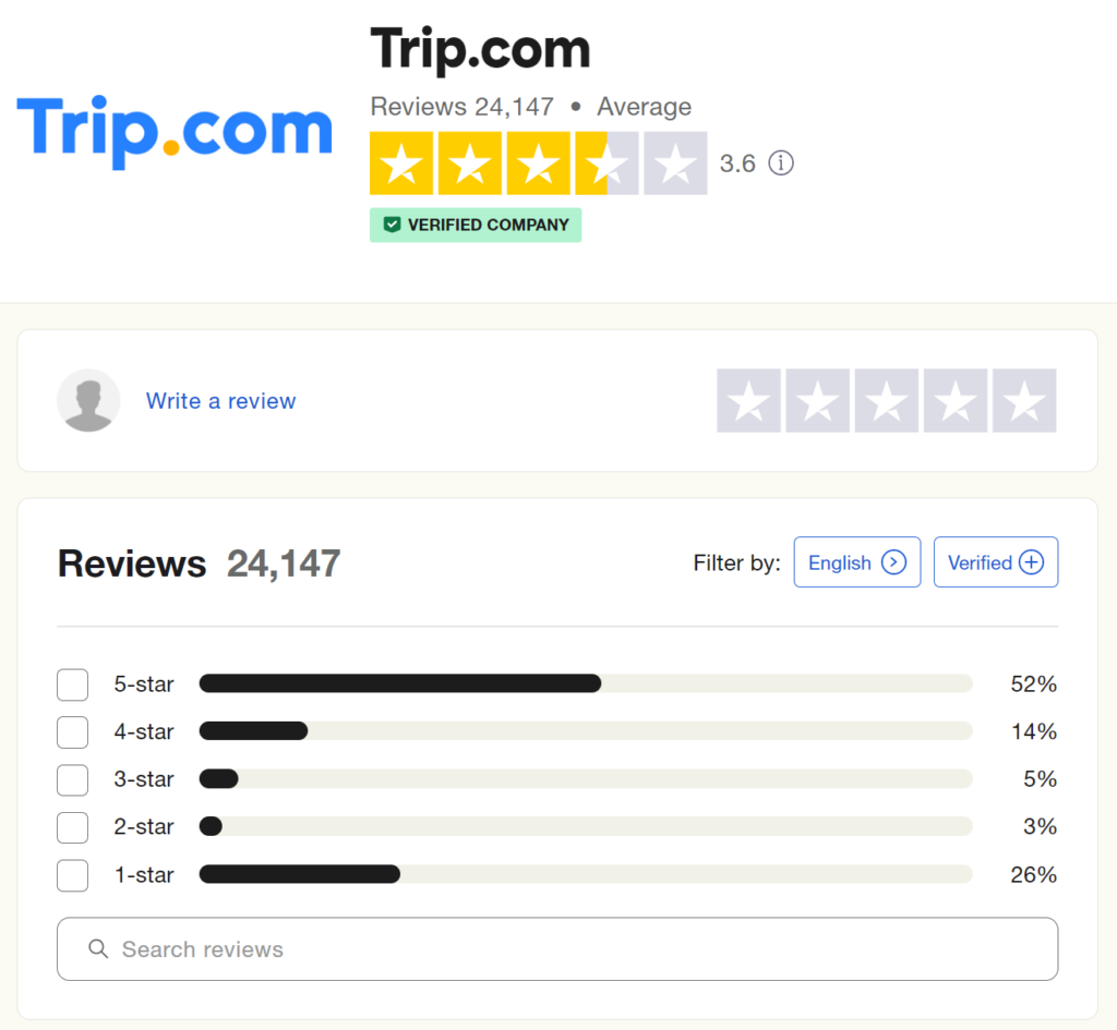 trip.com check in