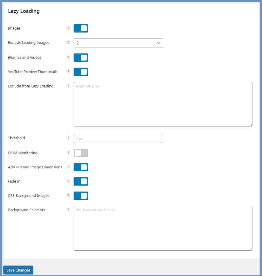 Perfmatters lazy loading