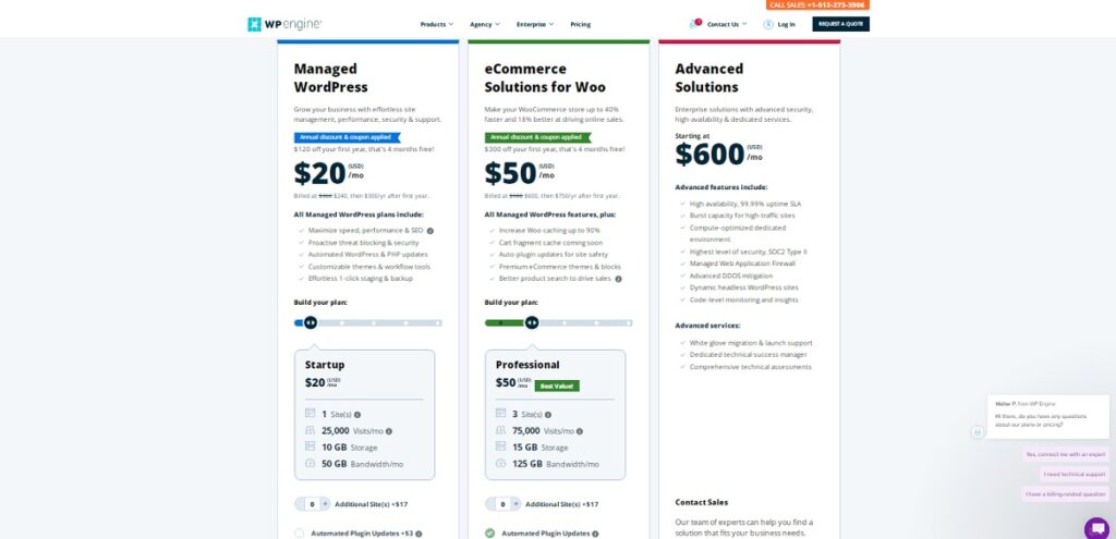 WPEngine pricing