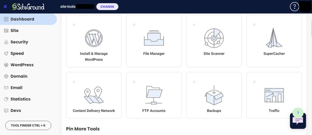 siteground site tools