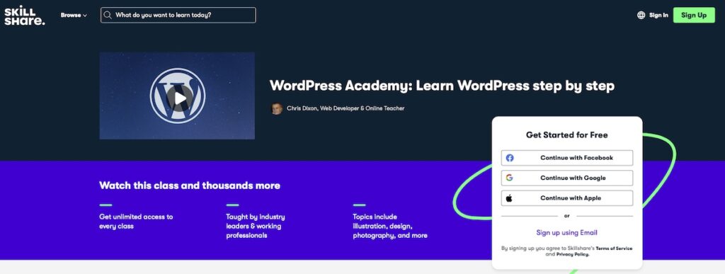 WordPress Academy- Learn WP Step by Step by Skillshare